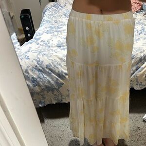 Altar'd State Yellow and White Floral Dress